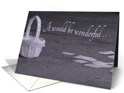 Please be my flower girl, basket and petals card (292379)