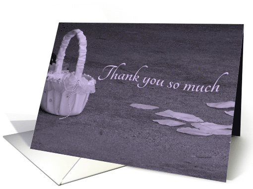 Thank you for letting your child be my Flower Girl card (292383)