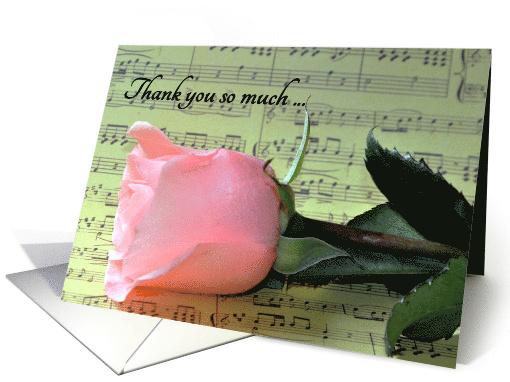 Thank You for Playing Music at My Wedding card (326774)