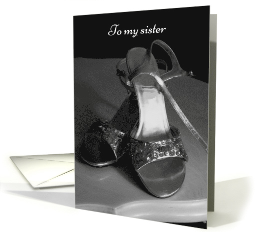 Pretty Shoes Sister Matron of Honor Invitation card (361894)