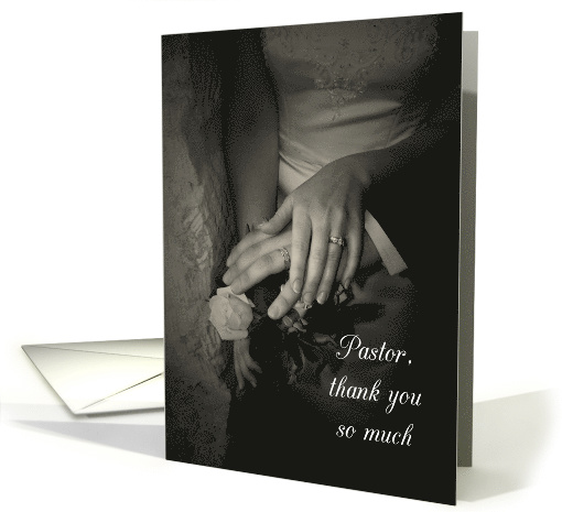 Thank You, Pastor, for Marrying Us card (365412)
