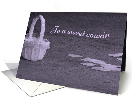 Cousin Flower Girl Invitation card (377429)