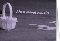 Cousin Flower Girl Invitation card