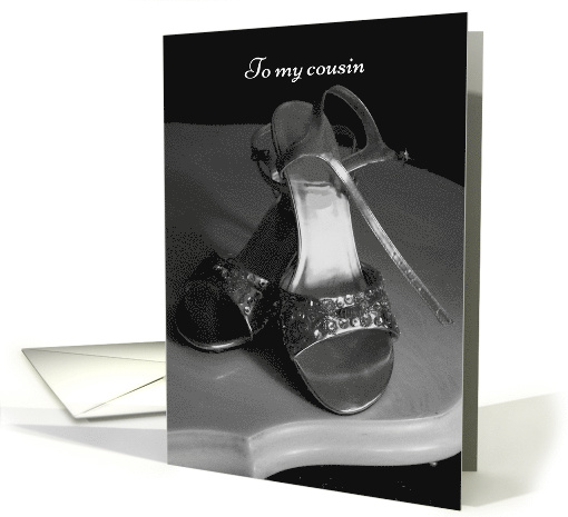 Pretty Shoes Cousin Maid of Honor Invitation card (379703)
