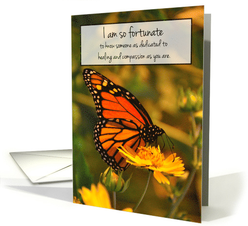 Monarch Butterfly Nurse's Day Wishes card (381097)