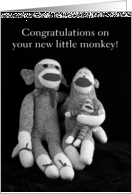 Congratulations on your new little monkey! card