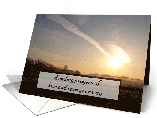 Sunset Prayers for Sympathy card (427422)