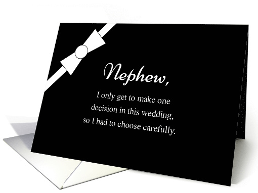 Formal Bowtie Nephew Groomsman Invitation card (458761)