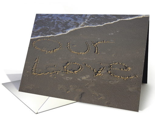 Our Land is Written in the Sand Beach card (461931)