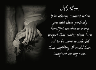 Mother, Thank You...