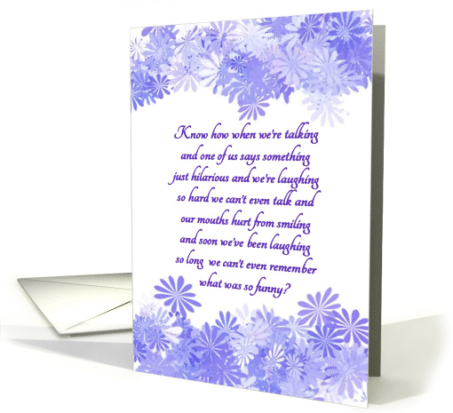 Friendship Flower I'm So Glad We're Friends card (496051)
