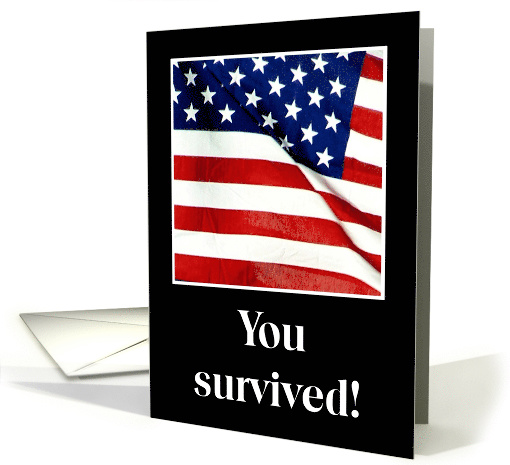 Boot Camp Graduation American Flag card (516335)