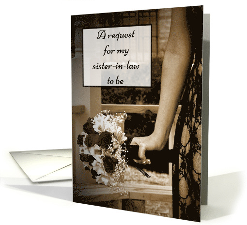 Sister-in-Law to be Bridesmaid request card (566830)