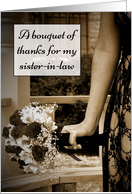 Sister-in-Law Bridesmaid Wedding Thank You card