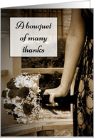 A Bouquet of Thanks Wedding Thank You card