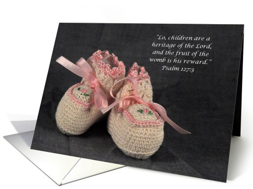 Scripture Baby Girl Congratulations card (582152)
