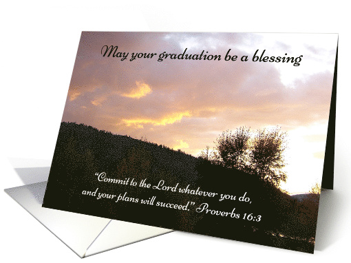 Graduation Scripture Blessing card (583497)