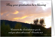 Graduation Scripture Blessing card