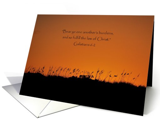 Thank you for Being there, Scripture card (584149)