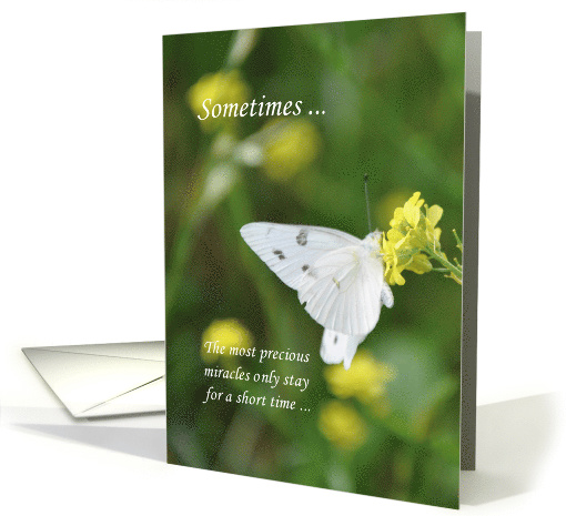 Miscarriage Sympathy Butterfly card (847692)