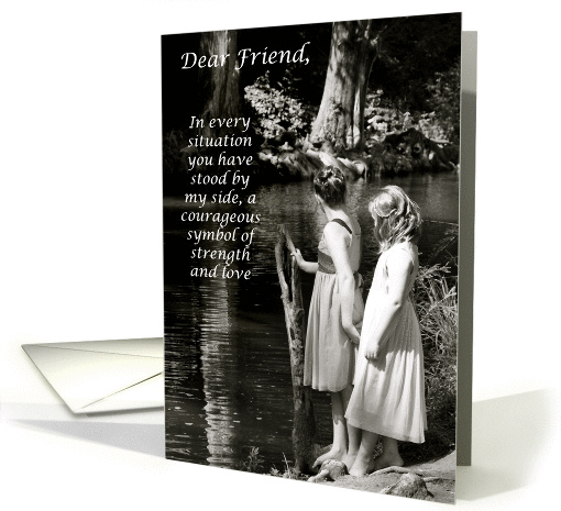 Friend, Thank You for Your Support During Hard Time card (952959)