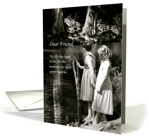 Two Little Girls Friendship card (952963)