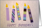 BirthdayCandlesPurple card