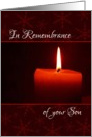 In Remembrance of your Son at Christmas card