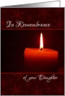 In Remembrance of your Daughter at Christmas card