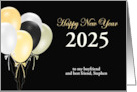 2025 Happy New Year to boyfriend Custom card