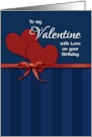 To my Valentine on your Birthday Romantic card