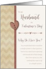 To Husband on Valentine’s Day Why Do I Love You card