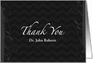 Thank You Doctor Custom Name card