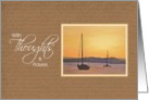 With Thoughts & Prayers - Hospice End of Life Sunset card