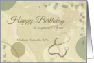 Happy Birthday to Nurse Neutral Colors with Stethoscope card