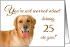 Happy 25th birthday, worried lab card