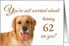 Happy __th birthday, worried lab custom age card