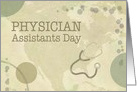 Physician Assistants Day neutral colors w/stethoscope card