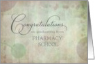Pharmacy School Congratulations card