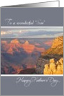 Like a Son, Father’s Day Grand Canyon at Sunset card
