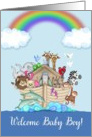 Congratulations - Welcome Baby Boy! Noah’s Ark card