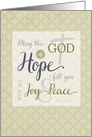 Scripture Encouragement - the God of Hope fill you with Joy & Peace card