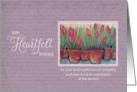 Sympathy Heartfelt Thanks for Music - Tulips card