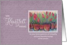 Sympathy Heartfelt Thanks for Eulogy - Tulips card