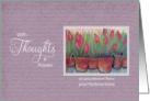 Hysterectomy -Thoughts & Prayers Tulips card