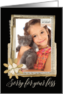 Sorry for your loss - pet sympathy faux scrapbook style photo card