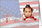 Birthday to Niece - Born on the 4th of July Custom Photo card