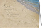 Remembering Brother on Birthday Personalized Footprints card