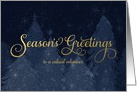 For Volunteer Season’s Greetings in Faux Gold Foil card