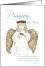 Guardian Angel Praying for You Encouragement card